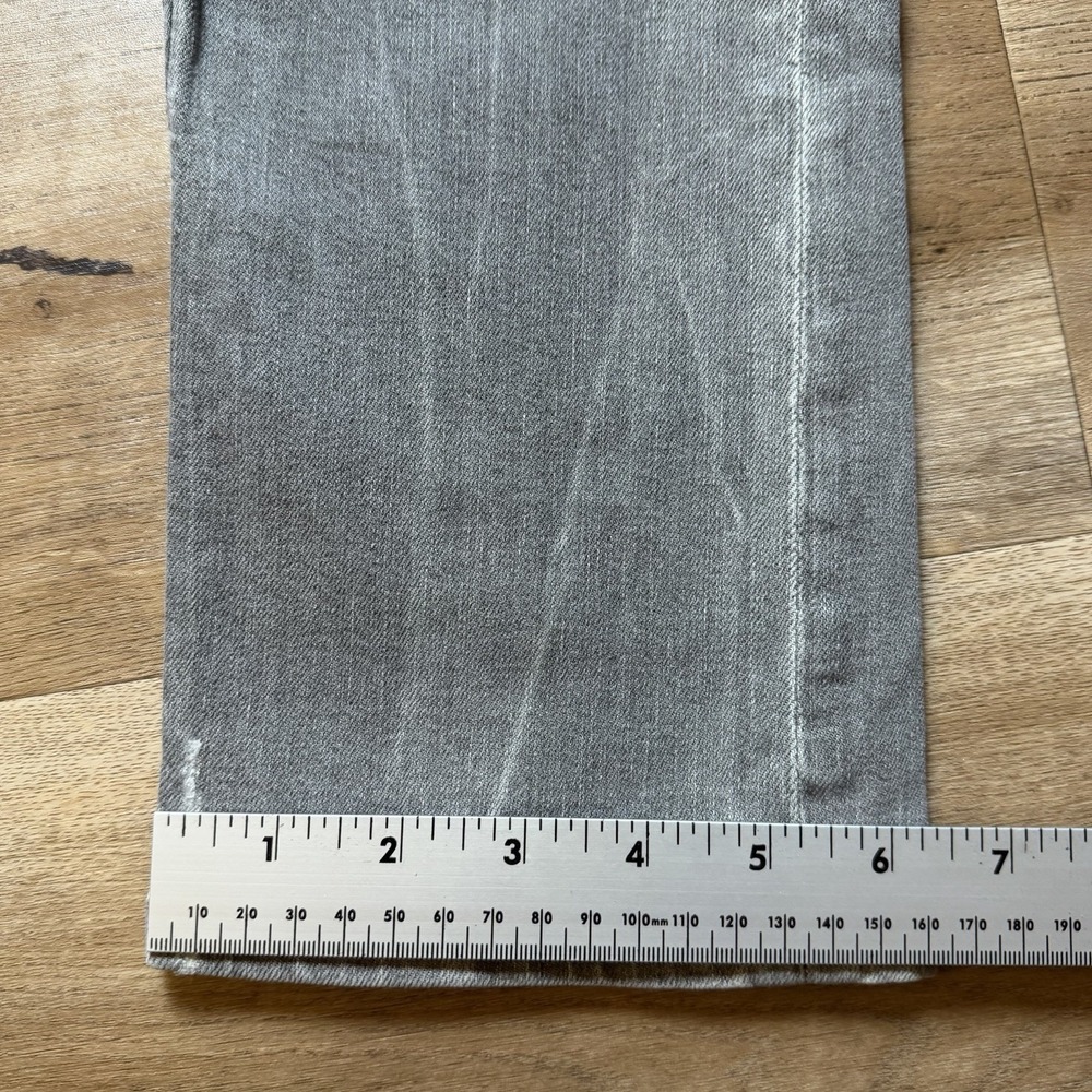 Diesel Tepphar Jeans Men 34x32 Gray Slim Carrot Stretch Distressed Whiskered - Picture 16 of 16
